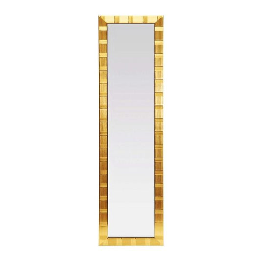 ウォールミラー/全身姿見鏡 壁掛け用 ＨＪ(Ｈａｎｄ made in Japan)ミラー(4尺) 飛散防止付 GOLD 日本製 鏡 スタンドミラー