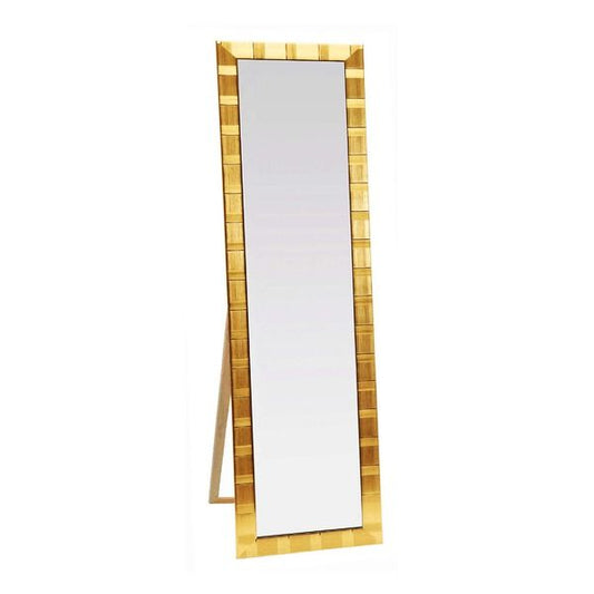 ウォールミラー/全身姿見鏡 壁掛け用 ＨＪ(Ｈａｎｄ made in Japan)ミラー(4尺スタンド付) 飛散防止付 GOLD 日本製 鏡 スタンドミラー