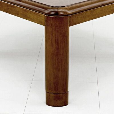 継ぎ脚式こたつテーブル 本体 長方形 120cm×80cm ブラウン 木製 本体 高さ調節可 継ぎ足 収納ボックス付き代引NG