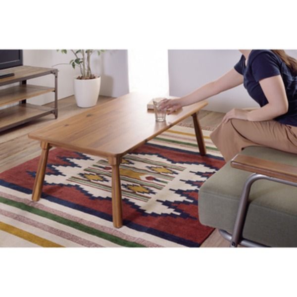 天然木こたつテーブル/ローテーブル 本体 長方形 105cm×60cm 木製