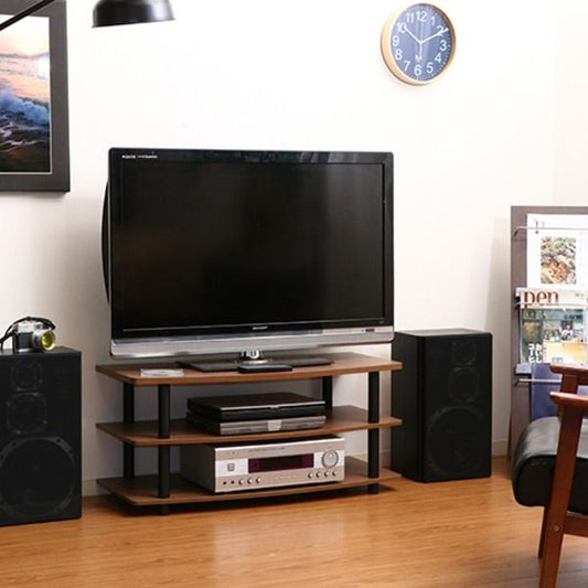 テレビボード テレビ台 幅90cm ブラウン 収納棚 脚付き オープンラック リビング ダイニング ベッドルーム 寝室代引NG