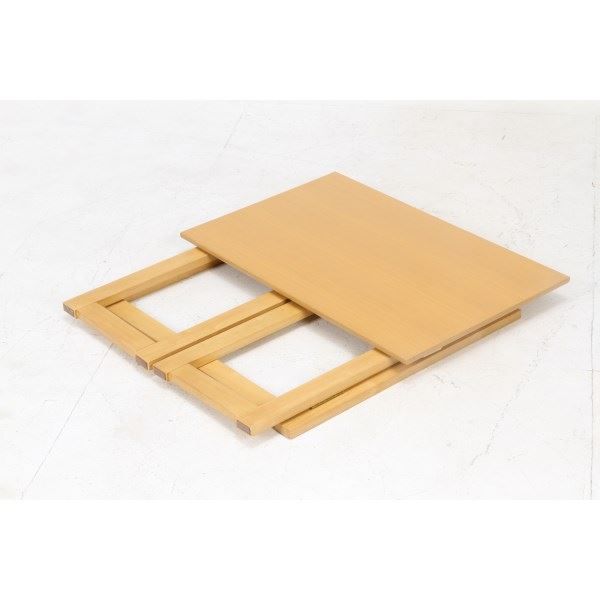 スーパSALE10倍＆4時間限定10％OFF 木目調 フォールディングテーブル/折りたたみテーブル 単品 【ナチュラル】 幅70cm 『ミラン』【代引NG】