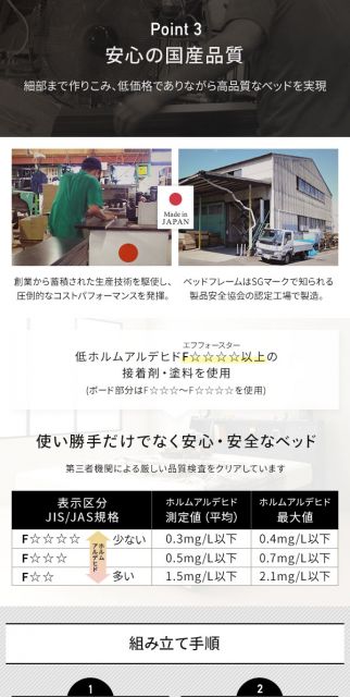 ベッド 日本製 収納付き 引き出し付き 木製 照明付き 棚付き 宮付き コンセント付き シングル 海外製ボンネルコイルマットレス付き『AJITO』アジット ホワイト