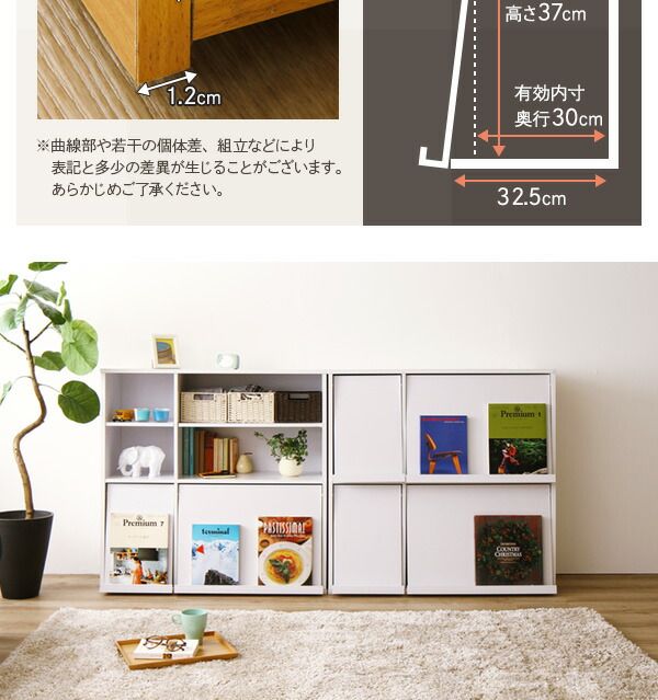 ディスプレイラック 収納ラック 〔2個セット ナチュラル〕 幅約92cm フラップ扉付き 可動式棚板付き 本棚 ブックラック 収納家具 リビング家具 収納棚 ディスプレイ棚 ブックシェルフ お店 店舗 什器代引NG