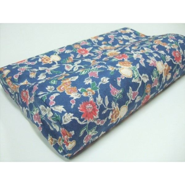 低反発枕/ピロー 硬め 首フィット 洗えるカバー付き（フラワーガーデン）