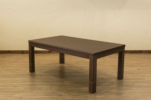 三段継ぎ足 ダイニングこたつテーブル 本体 135cm×80cm ナチュラル 長方形 ハロゲンヒーター コントローラー 木製脚付き代引NG