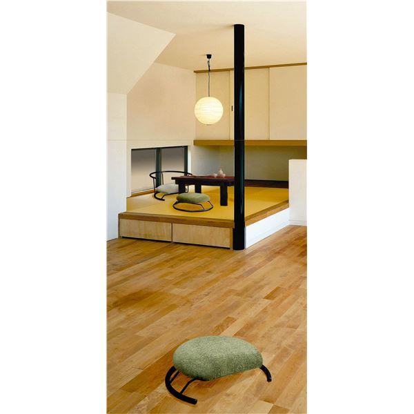 あぐら椅子/正座椅子 モスグリーン×ブラック 幅50cm 耐荷重80kg 日本製 スチール〔リビング〕代引NG