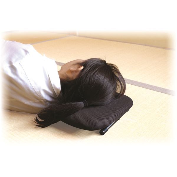 折りたたみ ローチェア ベージュ×ブラック 幅31cm 重さ1.3kg 日本製 スチール 通気性 『ローザ』代引NG