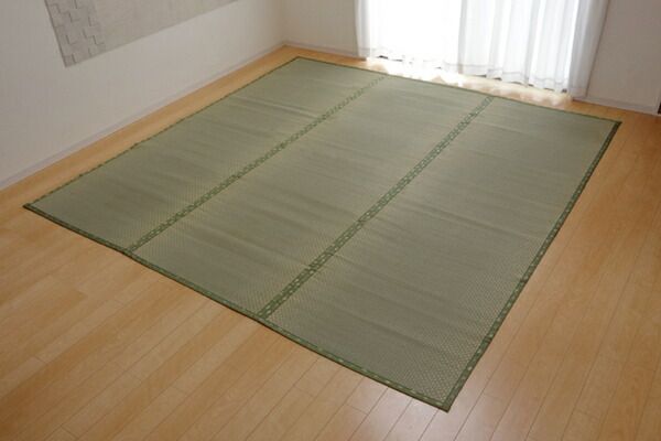 い草 上敷き/ラグマット 三六間4.5畳 約273×273cm 正方形 日本製 ウレタン 抗菌 防臭 消臭 調湿 空気清浄代引NG
