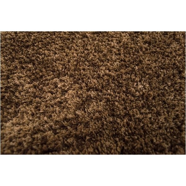 スーパSALE10倍＆4時間限定10％OFF カーペット ラグ 敷物 室内 芝生ラグ 190×190cm ブラウン オーシャン 九装