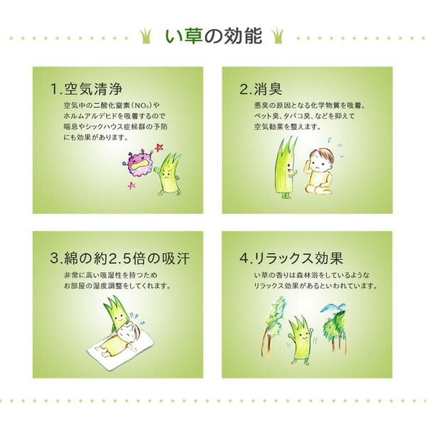 純国産 い草マット フリーマット ネイビー 約70×180cm（中材：固綿15mm）代引NG
