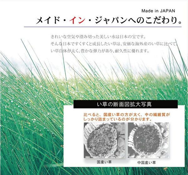 い草 花ござ ラグマット/絨毯 ローズ 江戸間4.5畳 約261×261cm 抗菌 防臭 消臭 調湿 日本製 〔リビング ダイニング〕代引NG