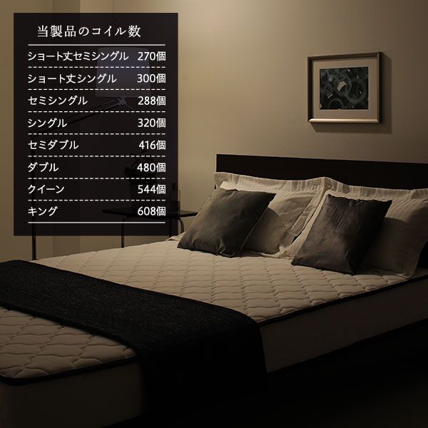 快眠 ボンネルコイルマットレス 寝具 ダブルサイズ 高密度 キルト生地 耐久性 ムレにくい 一年保証 コンパクト 圧縮ロール梱包 一年中快適