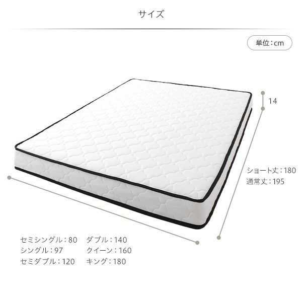快眠 ポケットコイルマットレス 寝具 クイーンサイズ 高密度 キルト生地 平行配列 一年保証 コンパクト 圧縮ロール梱包 型崩れしにくい 一年中快適