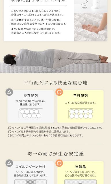 スーパSALE10倍＆4時間限定10％OFF 日本製 ポケットコイルマットレス  セミシングルサイズ 抗菌効果 防臭効果 竹炭 天然由来 キルト素材 体圧分散 極厚キルティング 一年保証 コンパクト ロール梱包