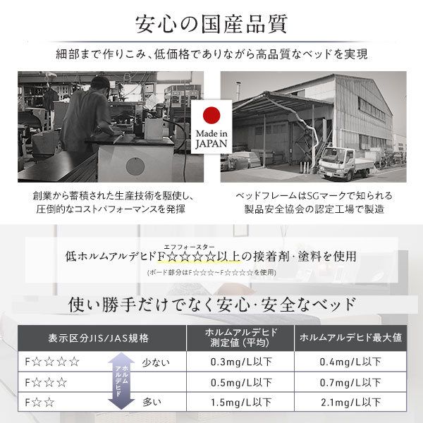 ヘッドボード付き 2段棚 収納ベッド セミダブルサイズ 日本製ポケットコイルマットレス付き 引出し2杯付き ライト付 宮棚付き コンセント付き 木目調 スタイリッシュ 国産フレーム 低ホルムアルデヒド ブラウン代引NG