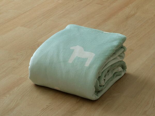 北欧風 こたつ布団カバー/寝具 ファスナータイプ グリーン 約195×195cm 正方形 洗える フランネル 〔リビング〕代引NG