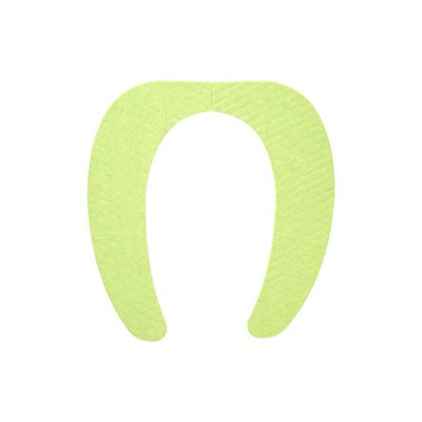 スーパSALE10倍＆4時間限定10％OFF (まとめ) 便座シート/吸着べんざシート 【グリーン】 洗える トイレ用品 『レック ぴたQ』 【72個セット】
