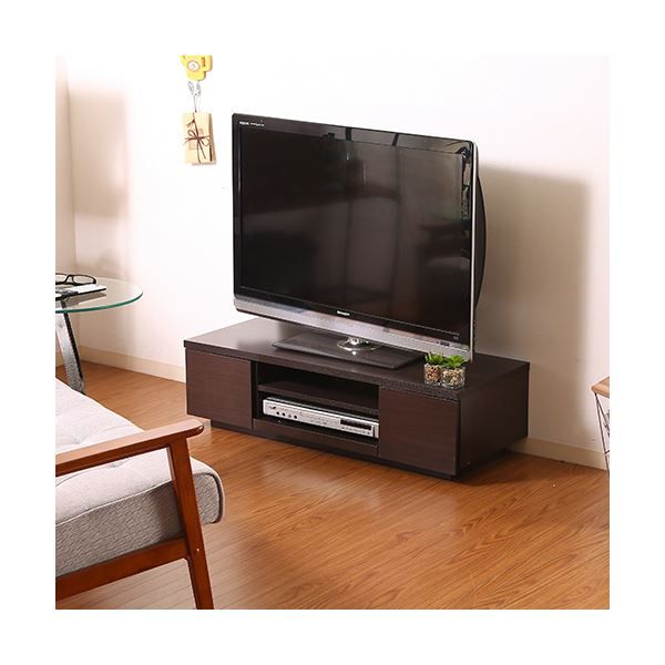 テレビ台 ローボード 幅100cm ブラウン AV機器収納対応 引き出し付き 木目調 リビング ダイニング ベッドルーム代引NG