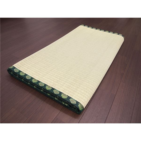 い草 上敷き/ラグマット 江戸間 8帖 高耐久性 長期間使用可 『雅 みやび』 〔リビング ダイニング 客間 仏間〕代引NG