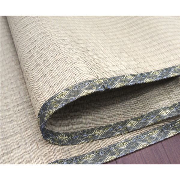 い草 上敷き/ラグマット 本間 2帖 撥水加工 リバーシブル対応 双目織 『白馬 はくば』 〔リビング ダイニング〕代引NG