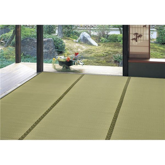 い草 上敷き/ラグマット 江戸間 8帖352×352cm 撥水加工 リバーシブル対応 双目織 『備前 びぜん』 〔リビング ダイニング〕代引NG