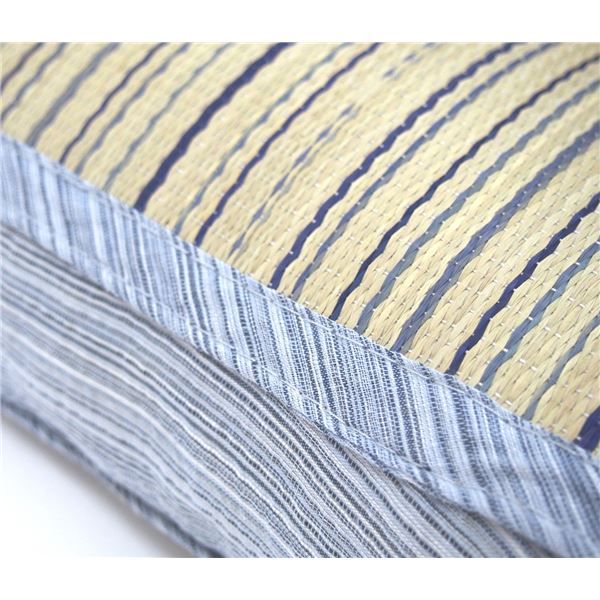い草 ウェーブ枕/寝具 約幅35×奥行20×高さ10cm 表面：イ草100％ 『涼仙 りょうせん』 〔リビング ベッドルーム〕代引NG