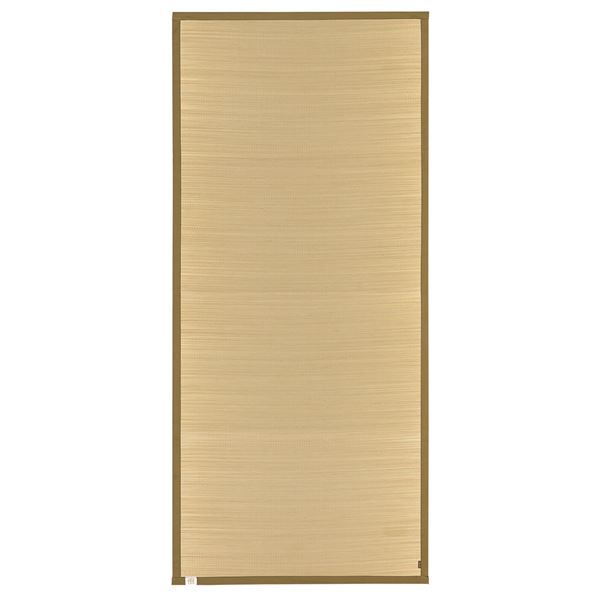 国産い草 シーツ/フロアマット 約幅88×奥行195cm グリーン 日本製 表面：イ草100％ 『吉備 きび』 〔リビング〕代引NG