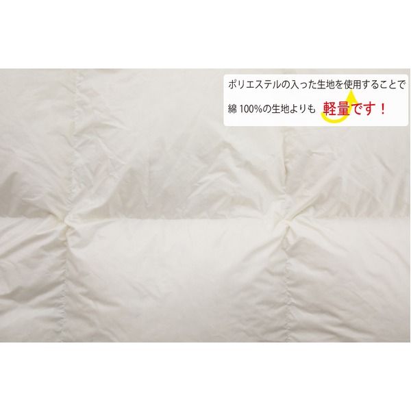 スーパSALE10倍＆4時間限定10％OFF 西川 日本製 厳選羽毛 ホワイトダック ダウン 軽量 ふっくら あったか 快眠 掛布団 シングルサイズ