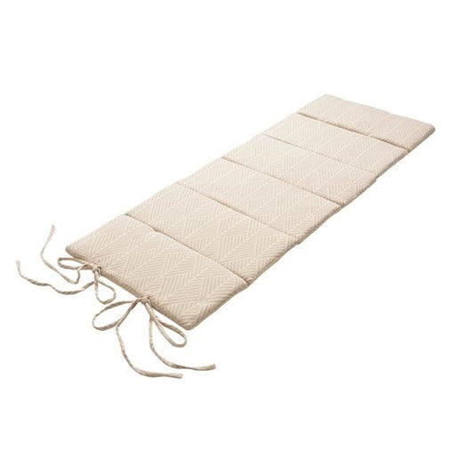 インド綿 6つ折り マットレス 65×170×2.5cm ホワイト 綿100％ 吸湿発乾性 オールシーズン 折りたたみ 『クラック』代引NG