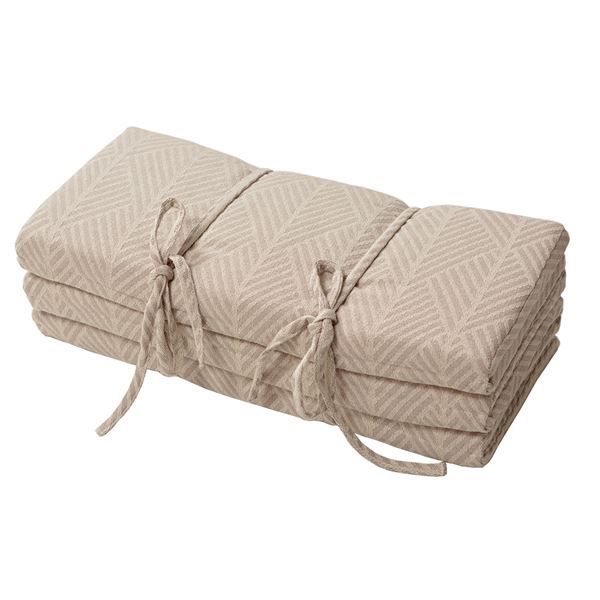 インド綿 6つ折り マットレス 65×170×2.5cm ホワイト 綿100％ 吸湿発乾性 オールシーズン 折りたたみ 『クラック』代引NG
