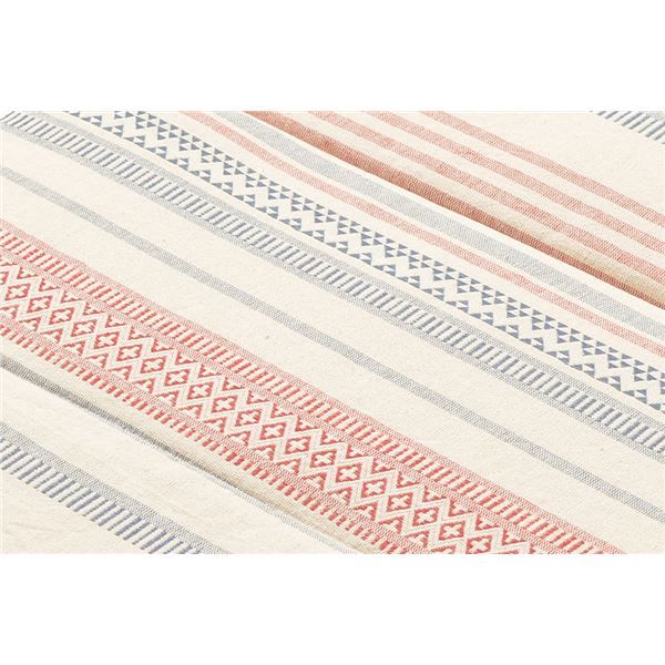 インド綿 6つ折り マットレス 65×170×2.5cm レッド 綿100％ 吸湿発乾性 オールシーズン 折りたたみ 『テラ』代引NG