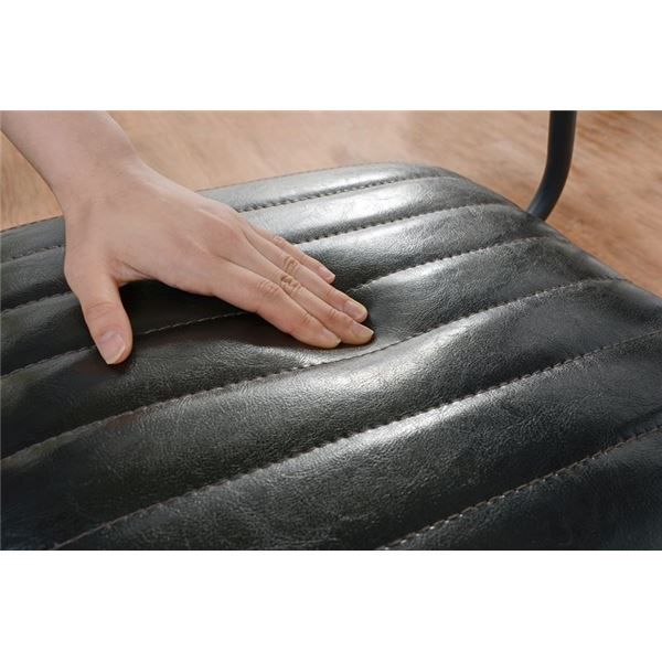 コンパクト ダイニングテーブルセット ブラック 4点セット 机幅109cm チェア×2脚 ベンチ×1 スチール 組立式 〔リビング〕代引NG