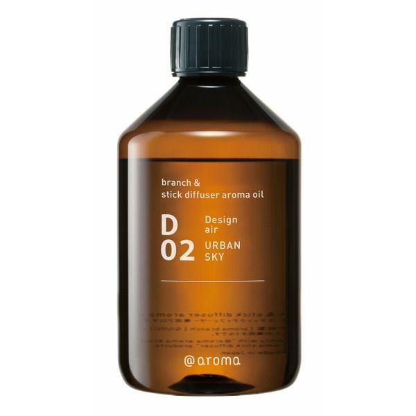 アットアロマ D02 アーバンスカイ ブランチ＆スティックディフューザー専用アロマオイル 450ml代引NG