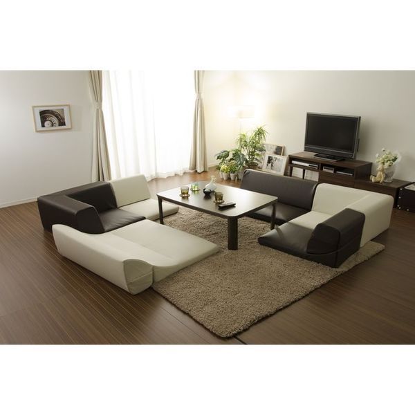コーナーソファー 3点セット 1人掛け＋2人掛け＋コーナーソファ PVC レッド 2P：幅98cm ウレタンフォーム 日本製代引NG