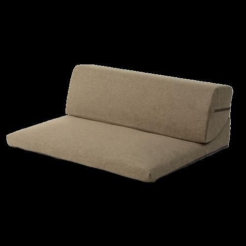 1人掛け ソファー/フロアソファー 単体 レッド 幅49cm ウレタンフォーム 日本製 〔リビング ダイニング〕代引NG