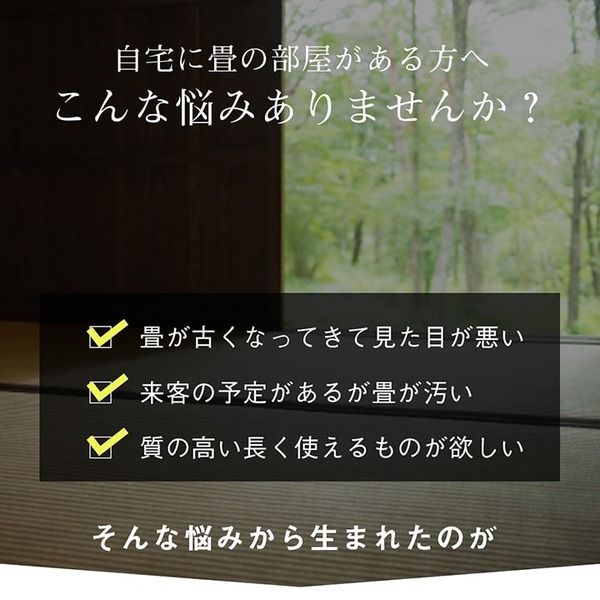 双目織 い草 上敷き/ラグマット 本間1畳 約95×191cm 日本製 撥水 抗菌 防臭 消臭 調湿機能付 耐久性抜群 〔リビング〕代引NG