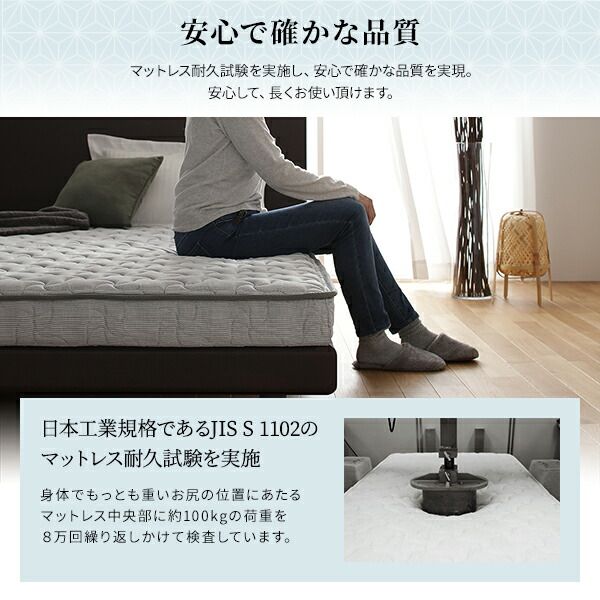 スーパSALE10倍＆4時間限定10％OFF マットレス 国産 ポケットコイル 薄型 三つ折り 竹炭 抗菌 防臭 快眠 体圧分散 1年保証 コンパクト 圧縮 梱包 グレイ シングル サイズ