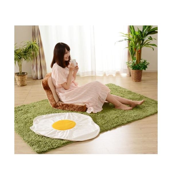 トースト 座椅子/パーソナルチェア ブラウン 1人掛け 幅45cm 低反発ウレタン リクライニング スチールパイプ 〔リビング〕代引NG