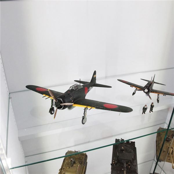 コレクションケース/収納棚 ワイド ハイタイプ 本体 奥行39cm ホワイト 幅83.1cm 強化ガラス扉 棚板 組立品代引NG