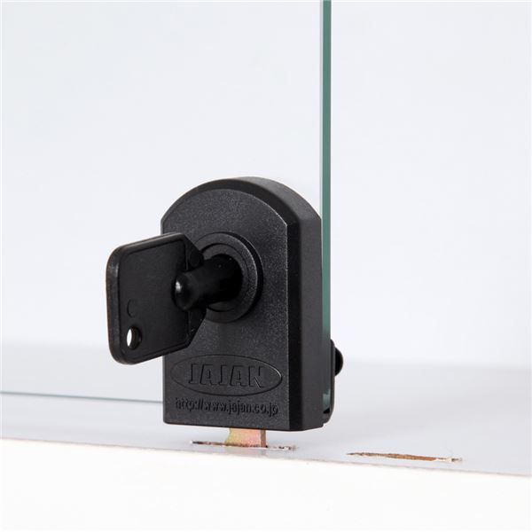 コレクションケース/収納棚 ワイド ハイタイプ 本体 奥行29cm ホワイト 幅83.1cm 強化ガラス扉 棚板 組立品代引NG