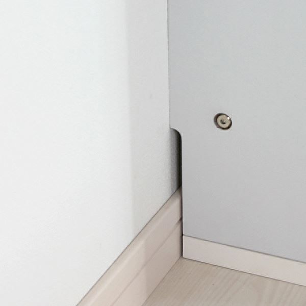 コレクションケース/収納棚 ワイド ハイタイプ 本体 奥行29cm ホワイト 幅83.1cm 強化ガラス扉 棚板 組立品代引NG