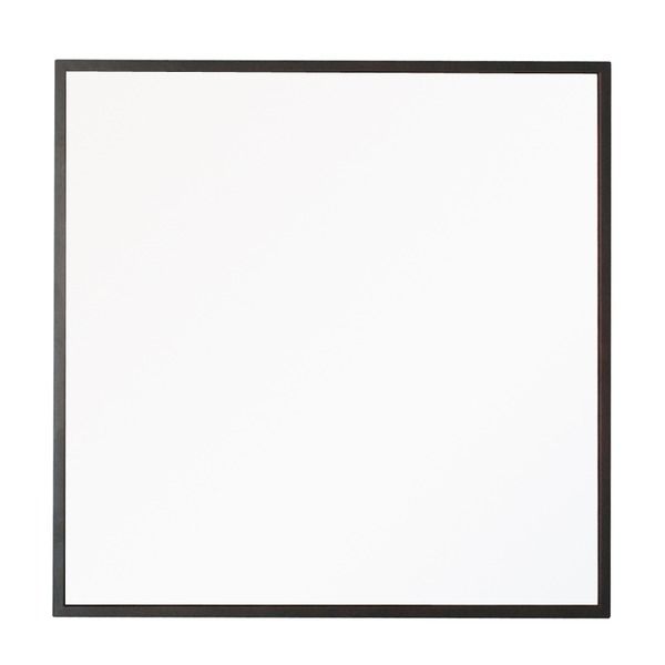 スーパSALE10倍＆4時間限定10％OFF 細枠正方形ウォールミラー幅60cm (ブラウン/茶) 天然木/鏡/スリム/高級感/木製/飛散防止加工/壁掛け/オシャレ/北欧風/日本製/完成品/NK-10
