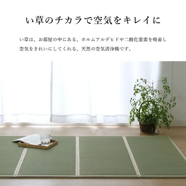 軽量 い草 ユニット畳マットレス 約100×200cm 折りたたみ可 抗菌 防臭 消臭 調湿 防音 断熱性 クッション性 防滑代引NG