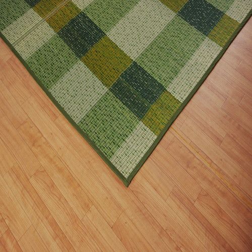 消臭い草 ラグマット/絨毯 長方形 ブラウン 約191×300cm 裏：不織布 防滑 抗菌 防臭 湿度調整効果 〔リビング〕代引NG