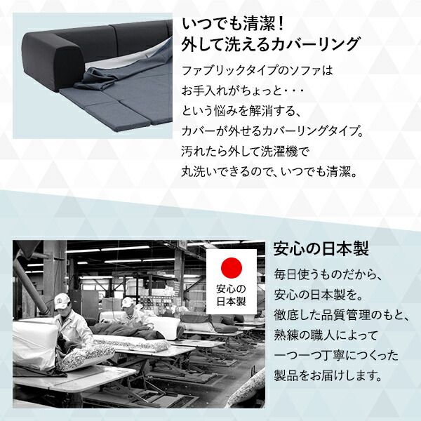 日本製 フロアソファー フロアマット付きMサイズ アッシュグレー幅200cm 洗えるカバー付き おしゃれ ローソファー国産 リビング 1人暮らし 子供部屋 ラグ プレイマットフロア ロー コーナー セット ファブリック 生地 代引NG