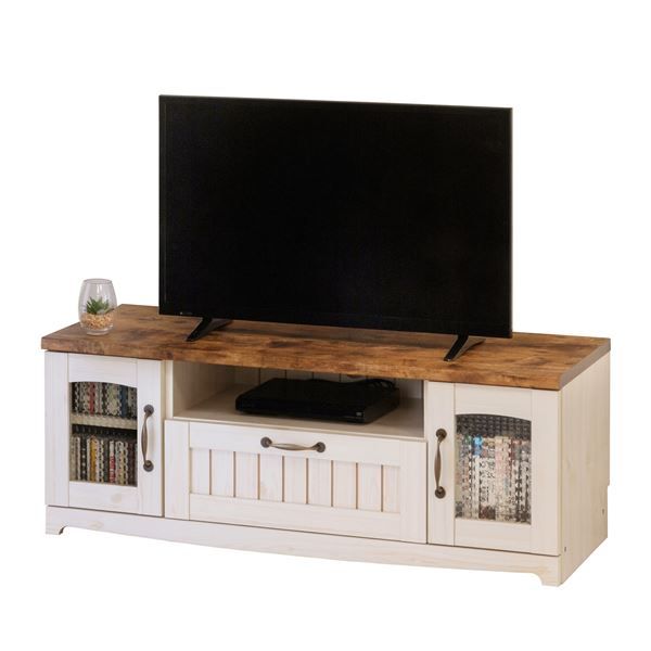 カントリー TV台 W105×D39×H39cm 組立品代引NG