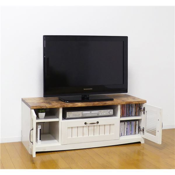 カントリー TV台 W105×D39×H39cm 組立品代引NG