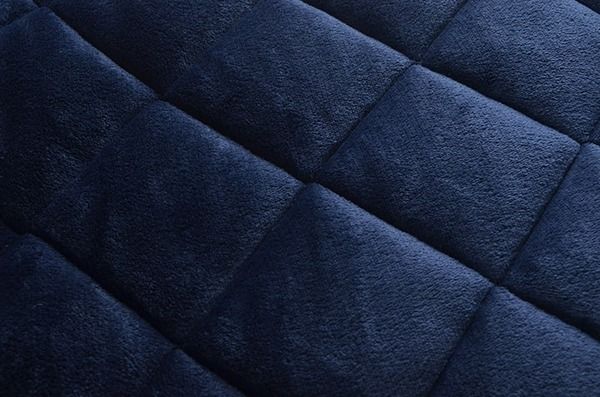 ダイニング用 こたつ布団 ハイタイプ用 ネイビー 約235×235cm 正方形 洗える 抗菌防臭加工 〔リビング〕代引NG