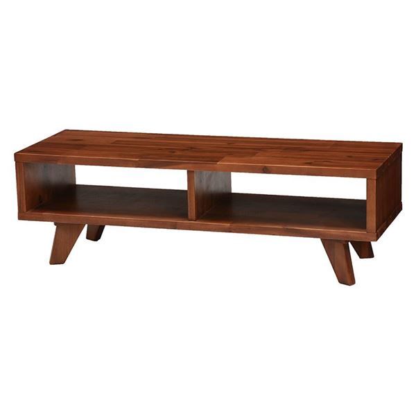 北欧風 テレビ台/テレビボード 約幅100×奥行35×高さ32cm 木製 アカシア材 脚付き 『umberシリーズ』 組立品代引NG